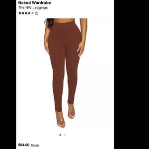 Naked wardrobe never worn leggings.